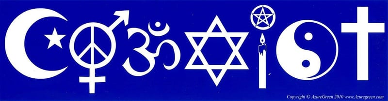 Coexist Bumper Sticker Decal - 11.5