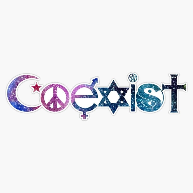 Coexist Vinyl Decal Bumper Sticker - 5