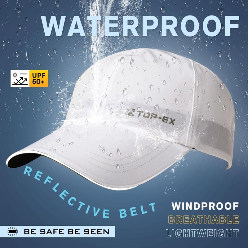 Waterproof Baseball Cap for Men - Oversize XL to XXXL