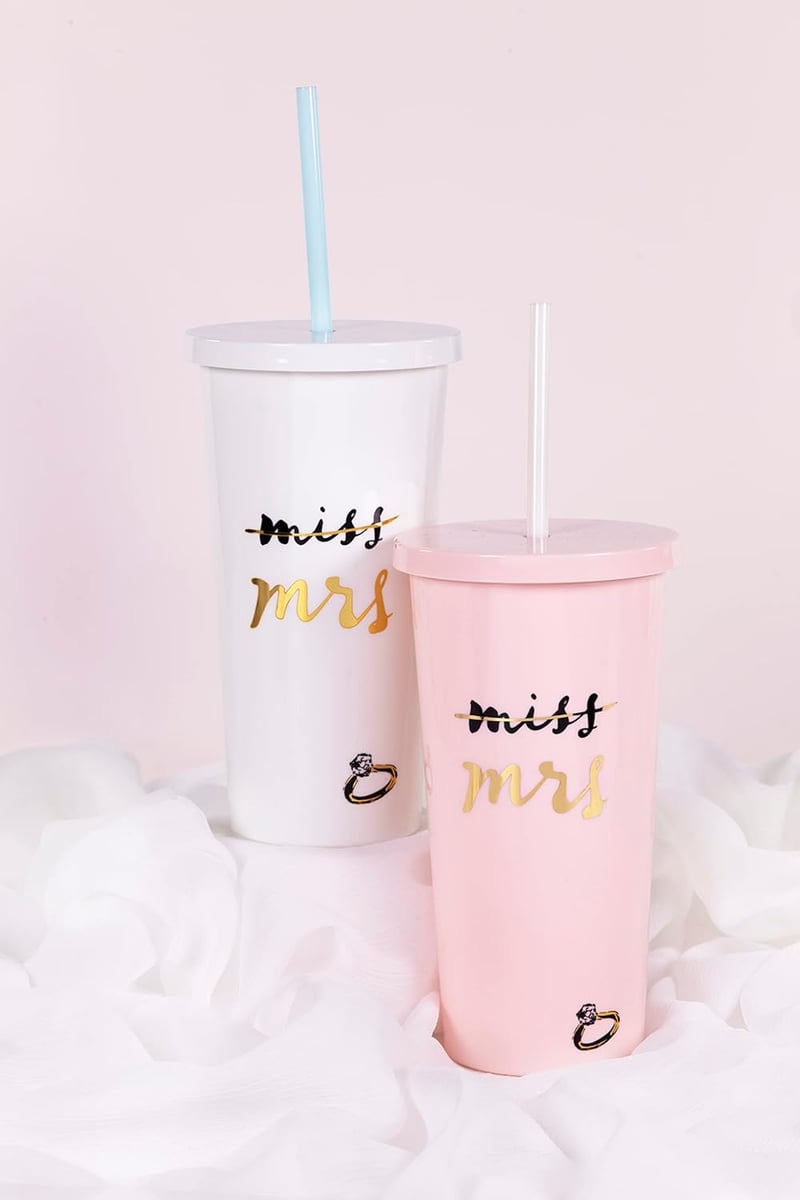 Bride to Be 20 oz Acrylic Tumbler with Lid and Straw