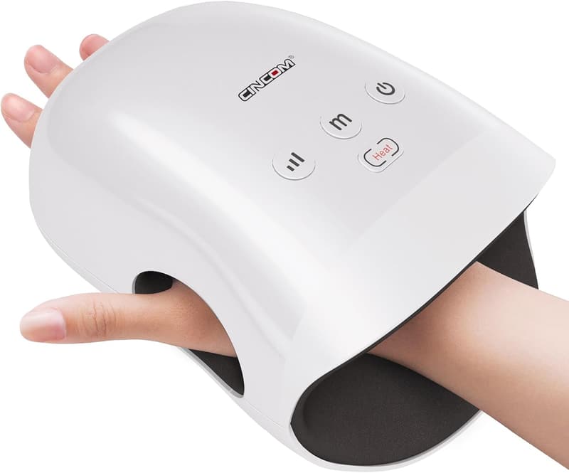 Cordless Hand Massager with Heat & Compression for Arthritis