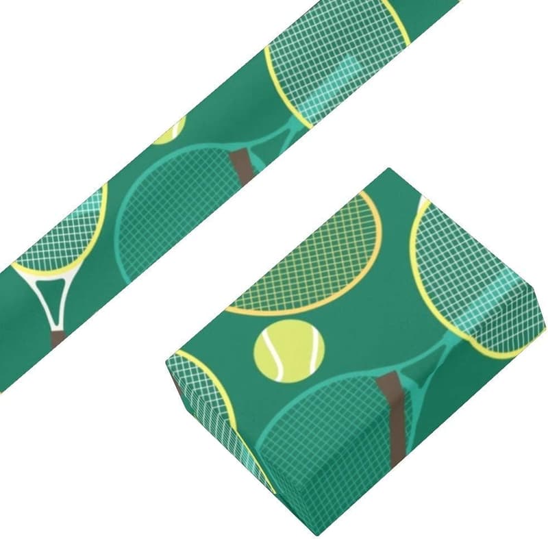 Tennis Gift Wrapping Paper - 3 Rolls, 58 x 23 Inches