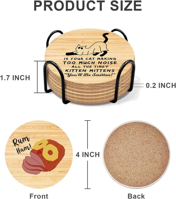 Funny Cork Coasters Set from Always Sunny in Philadelphia