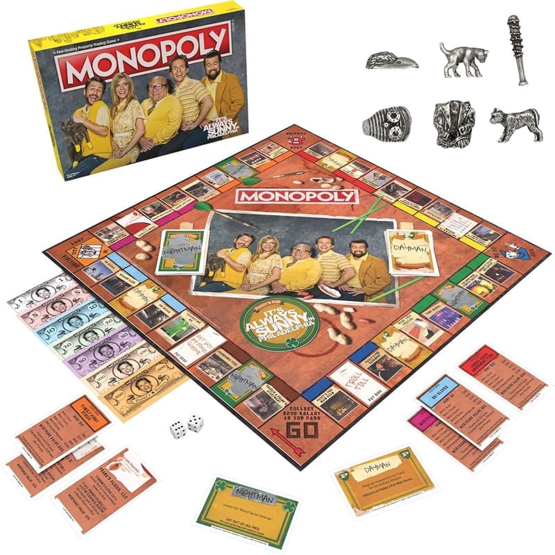 It's Always Sunny in Philadelphia Monopoly Board Game