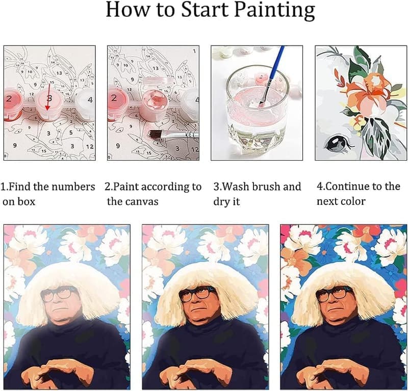 DIY Paint by Numbers Kit for Adults & Kids - Sunny Design 16x20