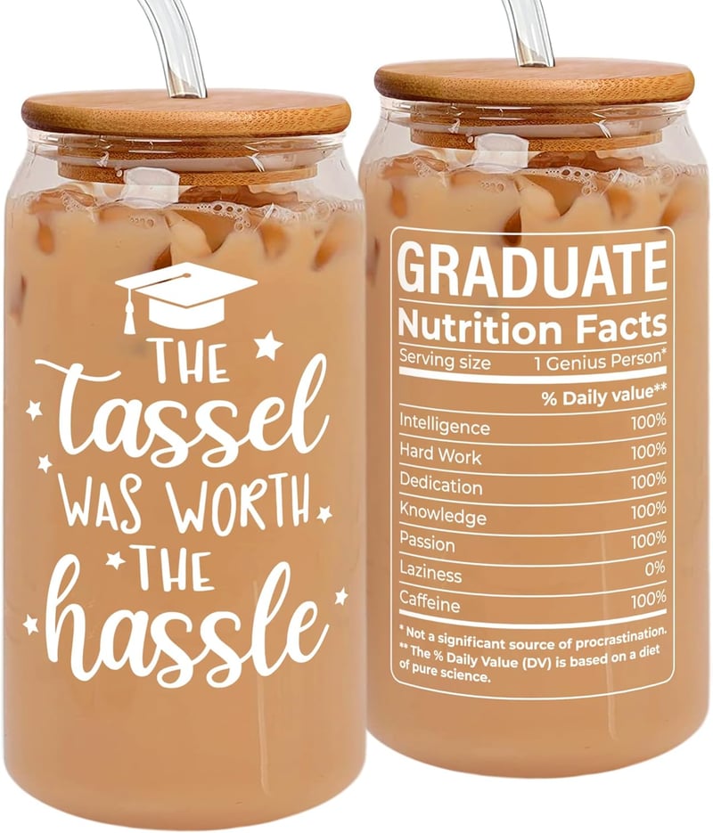 Class of 2025 Graduation Gift - 16 Oz Can Glass