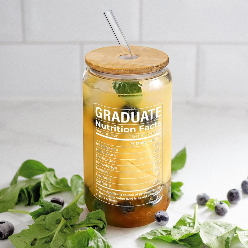 Class of 2025 Graduation Gift - 16 Oz Can Glass