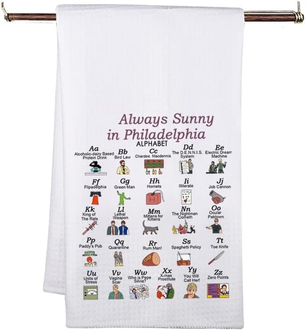 Always Sunny TV Show Kitchen Towels - Fun Kitchen Decor