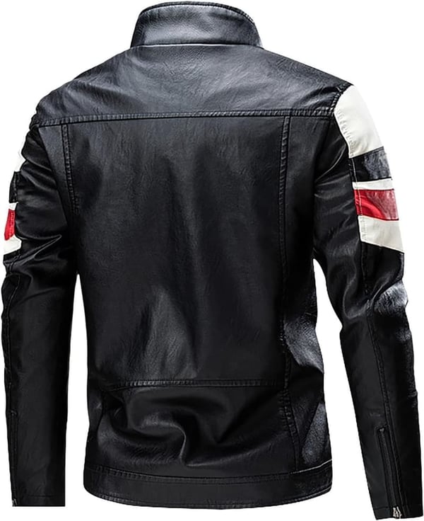 Men's Color Block Biker Jacket - Trendy Fall Outerwear S-5XL