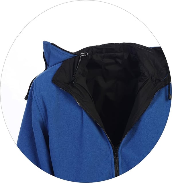 Men's Reversible Rain Jacket with Polar Fleece Lining