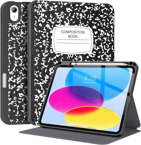 iPad Folio Case with Pencil Holder & Auto Wake/Sleep, 11