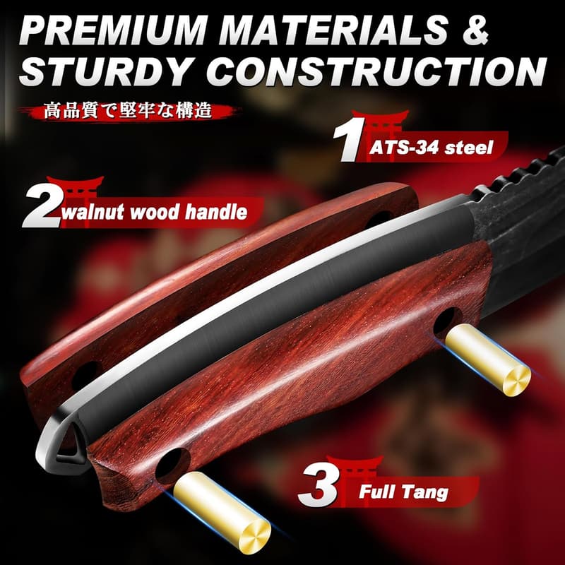 Japanese Style Butcher Knife - Hand-Forged High Carbon Steel