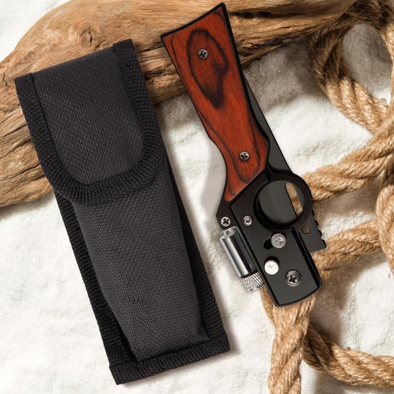Husband Birthday Gift: AK 47 Folding Knife with LED Light