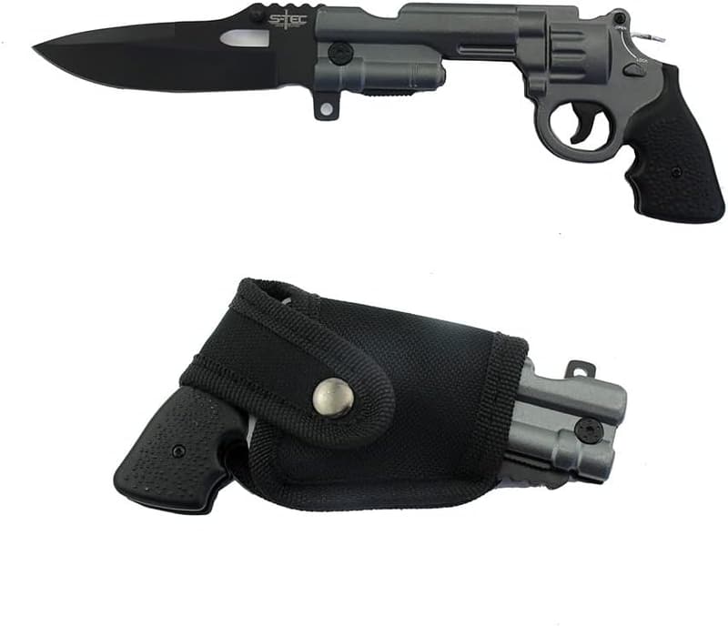 Revolver Folding Pocket Knife with Assist Open Feature