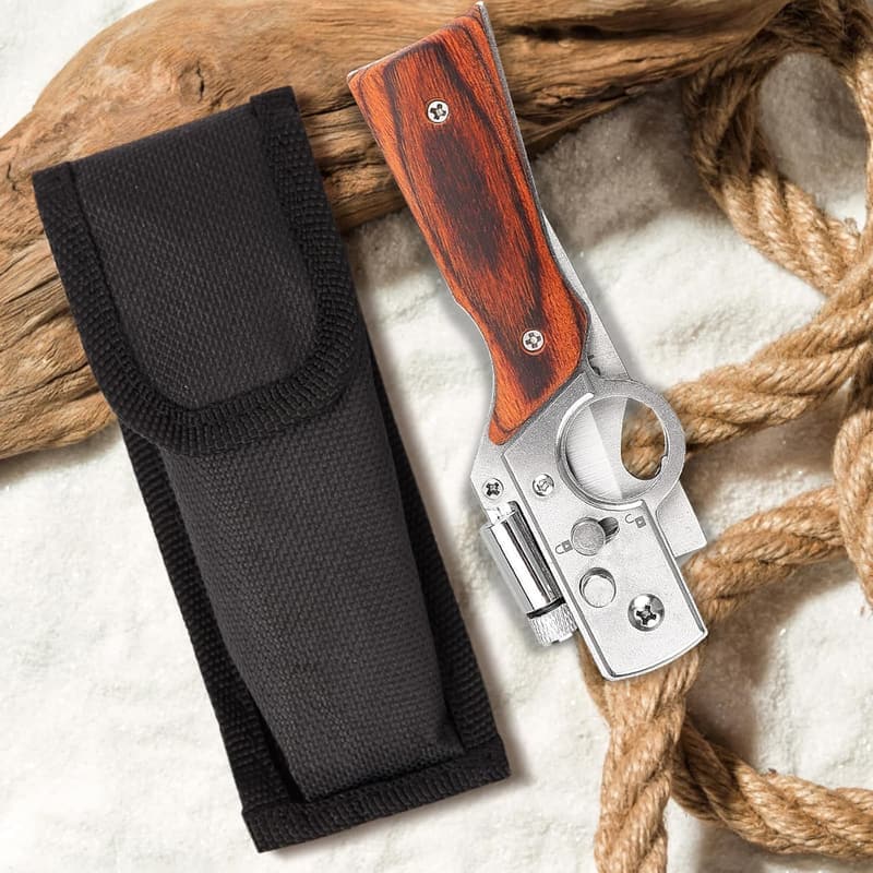 Husband's Birthday Gift: AK 47 Folding Pocket Knife with LED Light