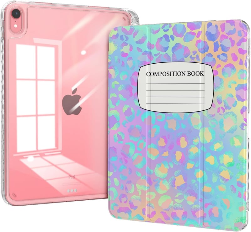 iPad 10th & 11th Gen Transparent Trifold Case with Pencil Holder
