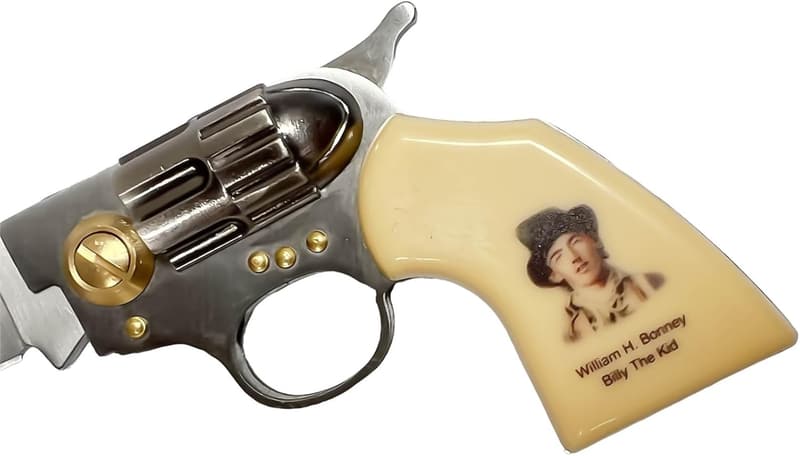 Billy The Kid Collectors Lockback Knife - 440 Stainless Steel