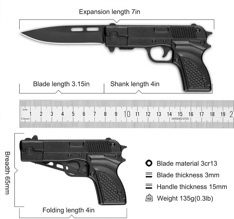 Folding Pocket Knife - Collectible Gadget for Men & Women