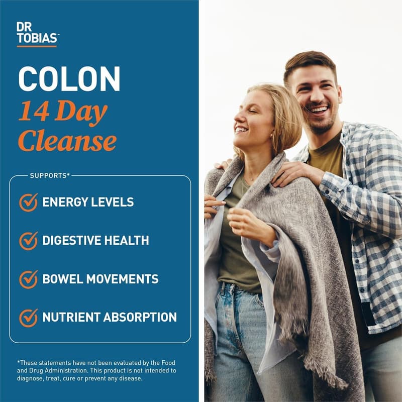 14-Day Gut Cleanse Detox Capsules for Men & Women