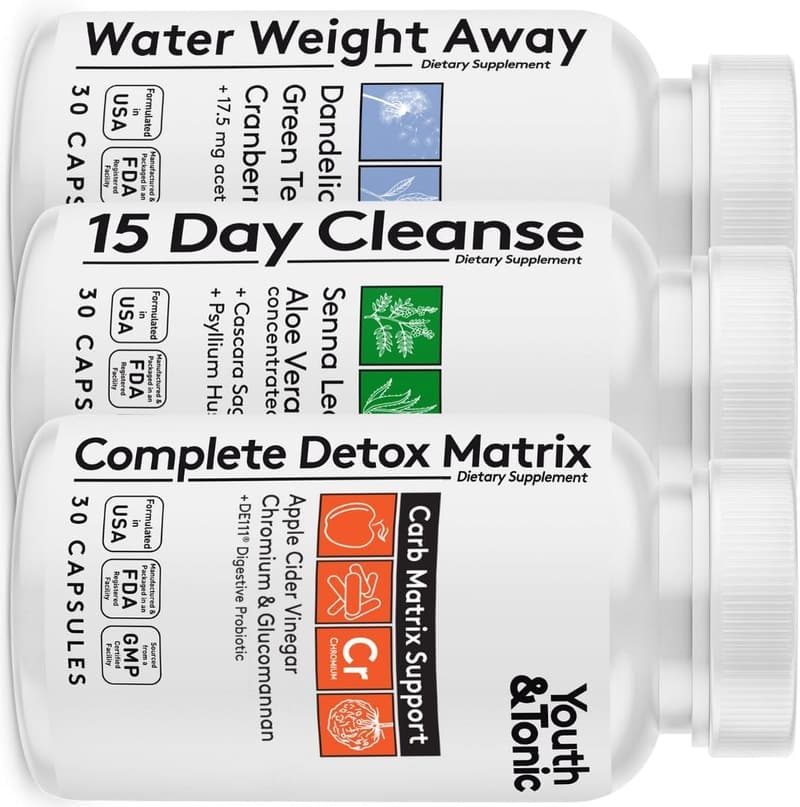 Detox Cleanse Kit with Probiotics & Dandelion – 90 Pills