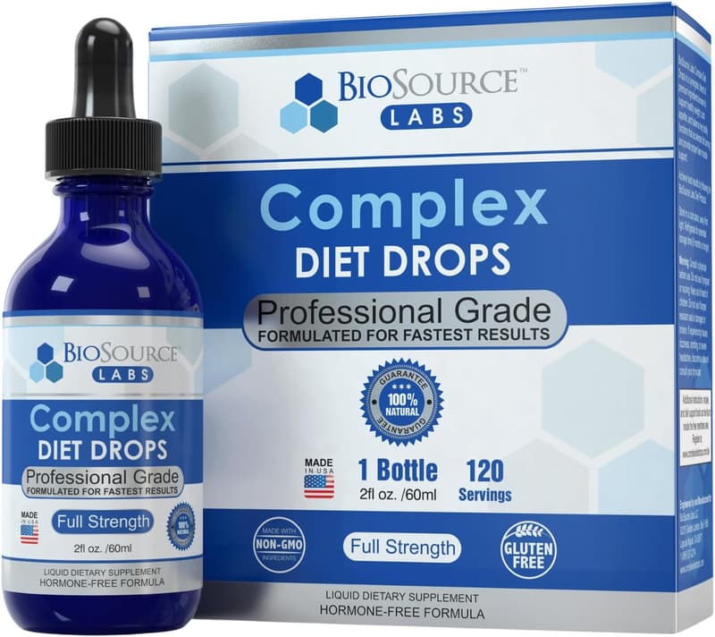Natural Diet Drops for Men and Women - 2 fl oz, 30-Day Supply