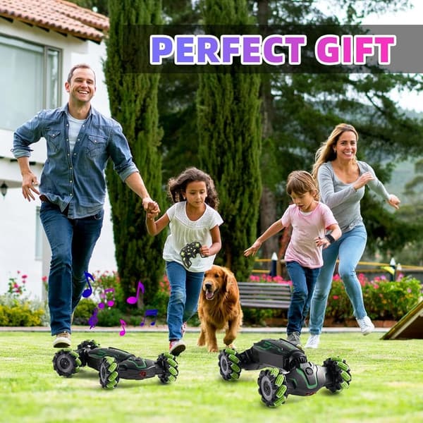 Gesture-Controlled Stunt RC Car with Lights & Spray - Kids' Birthday Gift