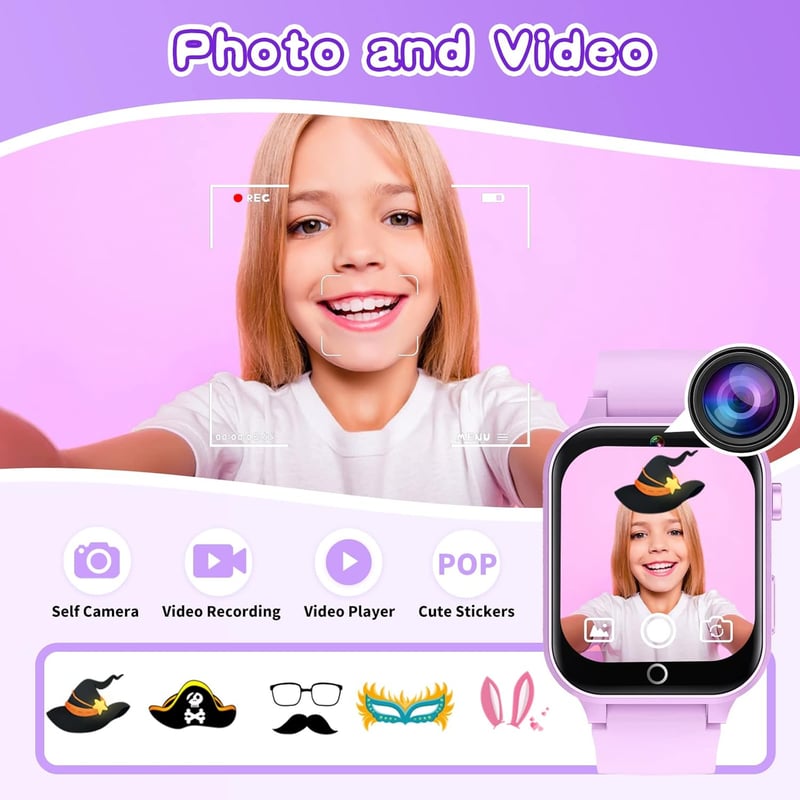 Kids Smart Watch for Ages 5-12 with Games & Video Camera