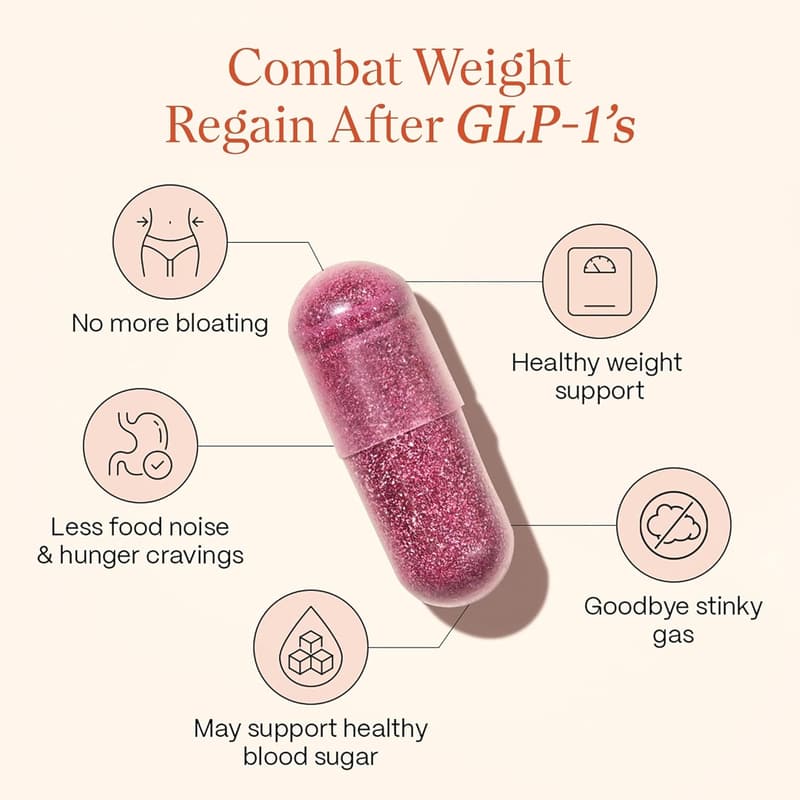 Women's GLP-1 Booster & Metabolism Fuel - Vegan, 30 Ct