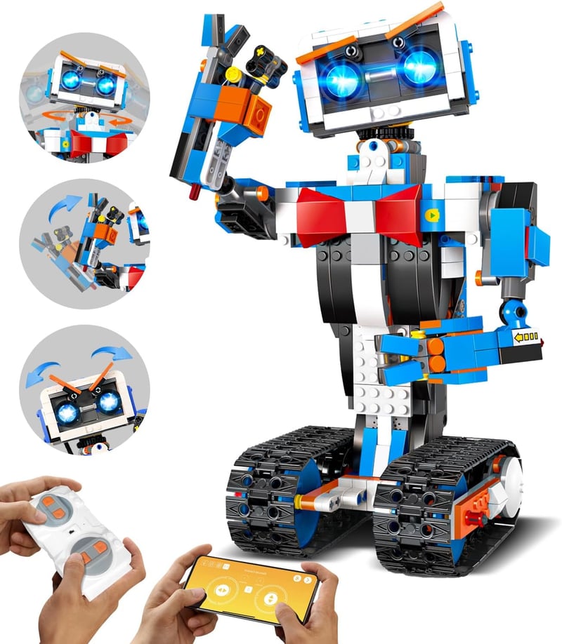 STEM Robot Building Kit for Boys & Girls, 635 PCS Coding Toys