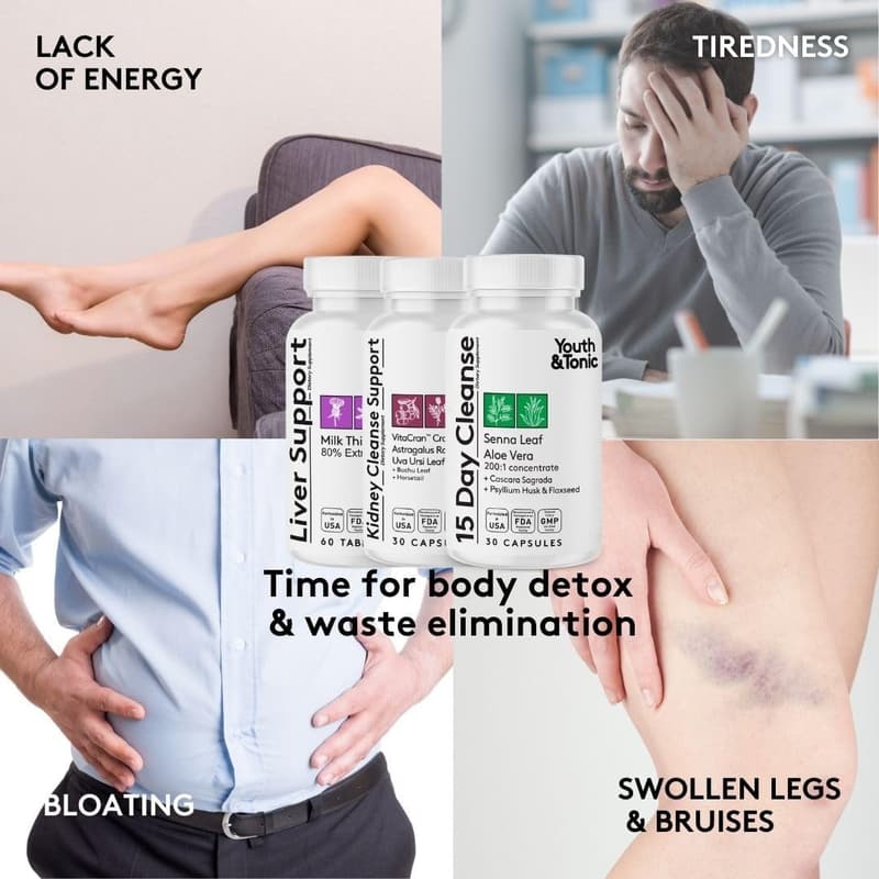 Body Cleanse Detox Pills for Women & Men – 120 Capsules