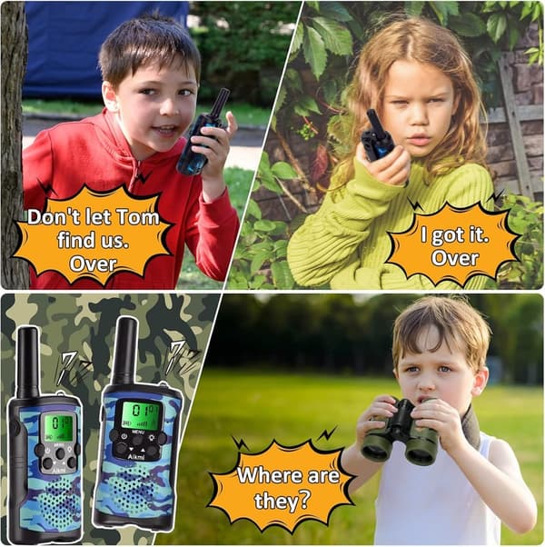 Kids' Walkie Talkies - 2-Way Radio, 3-Mile Range, Blue