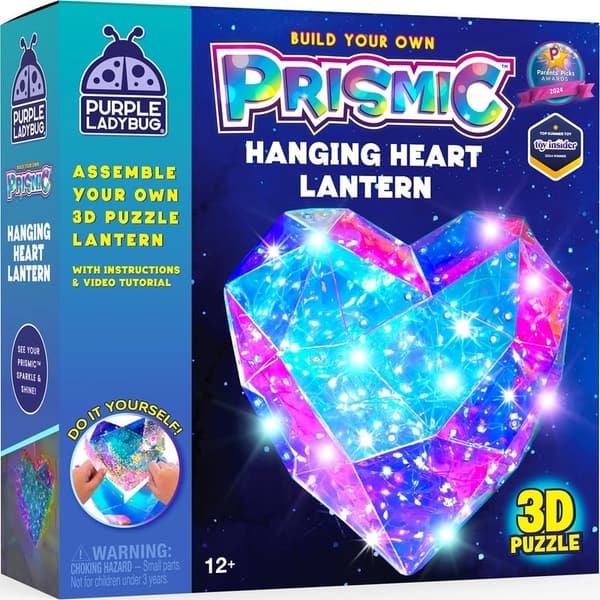 DIY Heart-Shaped Lantern Craft Kit for Kids 8-12 - Birthday Gift