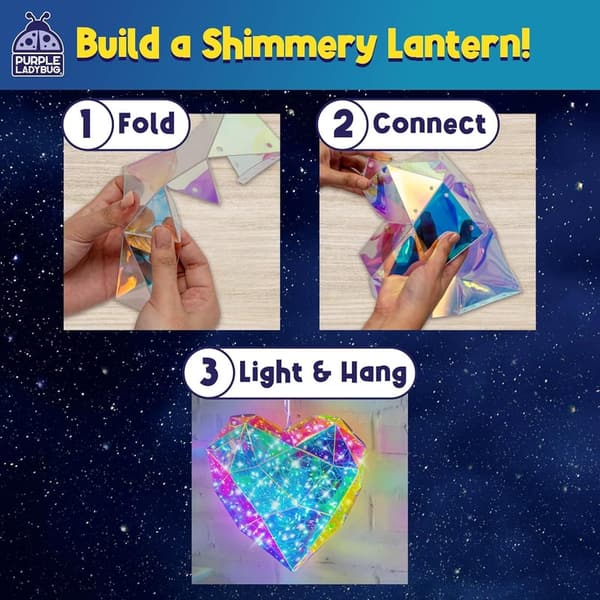 DIY Heart-Shaped Lantern Craft Kit for Kids 8-12 - Birthday Gift