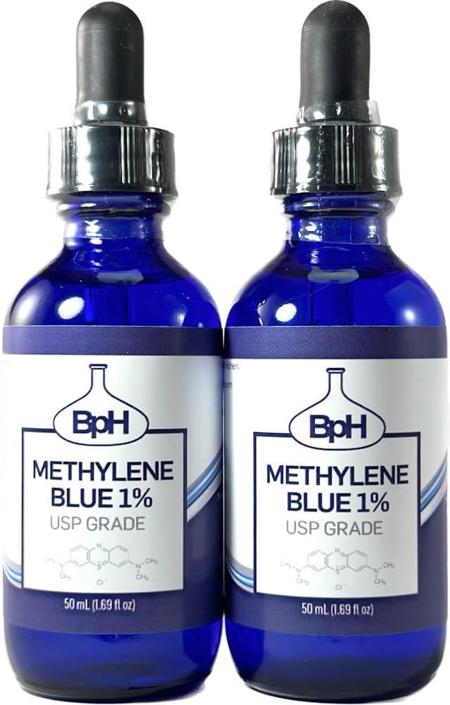 Biopharm Methylene Blue 1% USP - 2x50 mL Glass Twin Pack