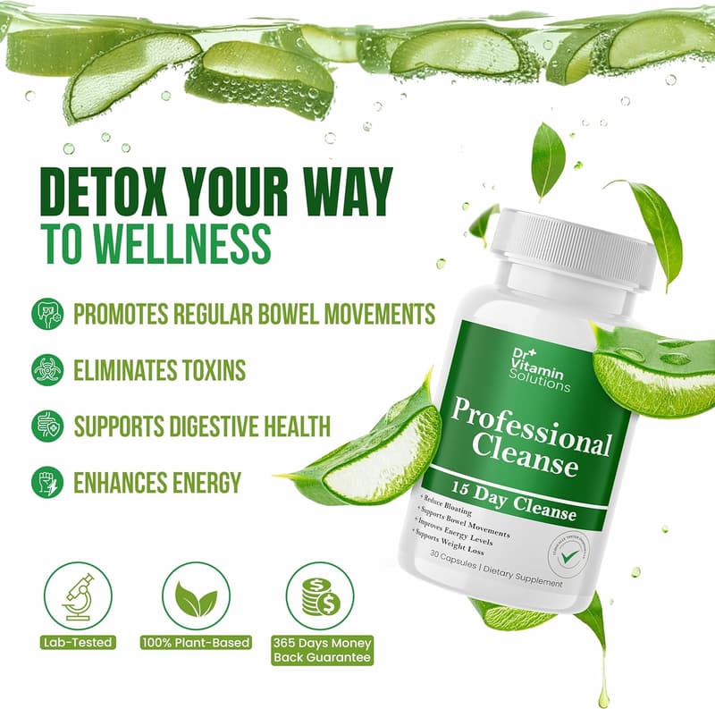 15-Day Detox Cleanse with Probiotics for Gut Support