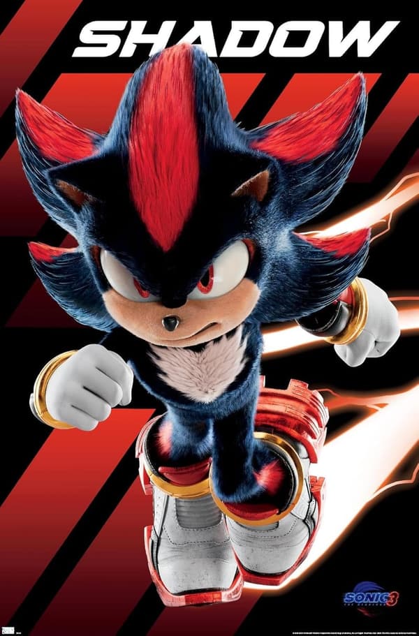 Sonic the Hedgehog 3 Shadow Wall Poster - Unframed, 34