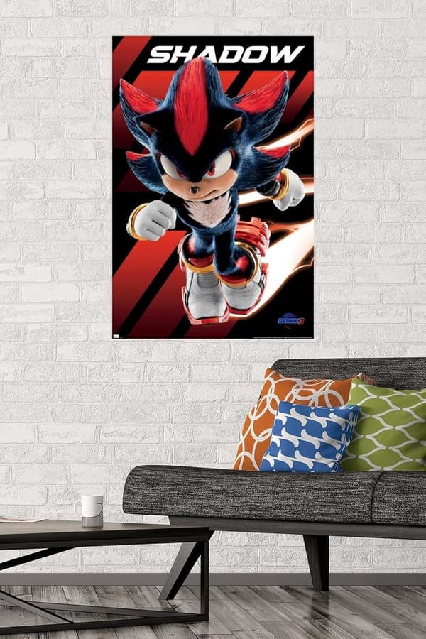 Sonic the Hedgehog 3 Shadow Wall Poster - Unframed, 34