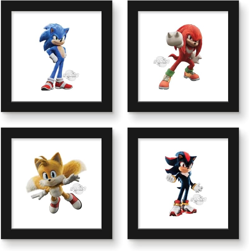 Sonic the Hedgehog Character Wall Art Bundle (4-Pack)