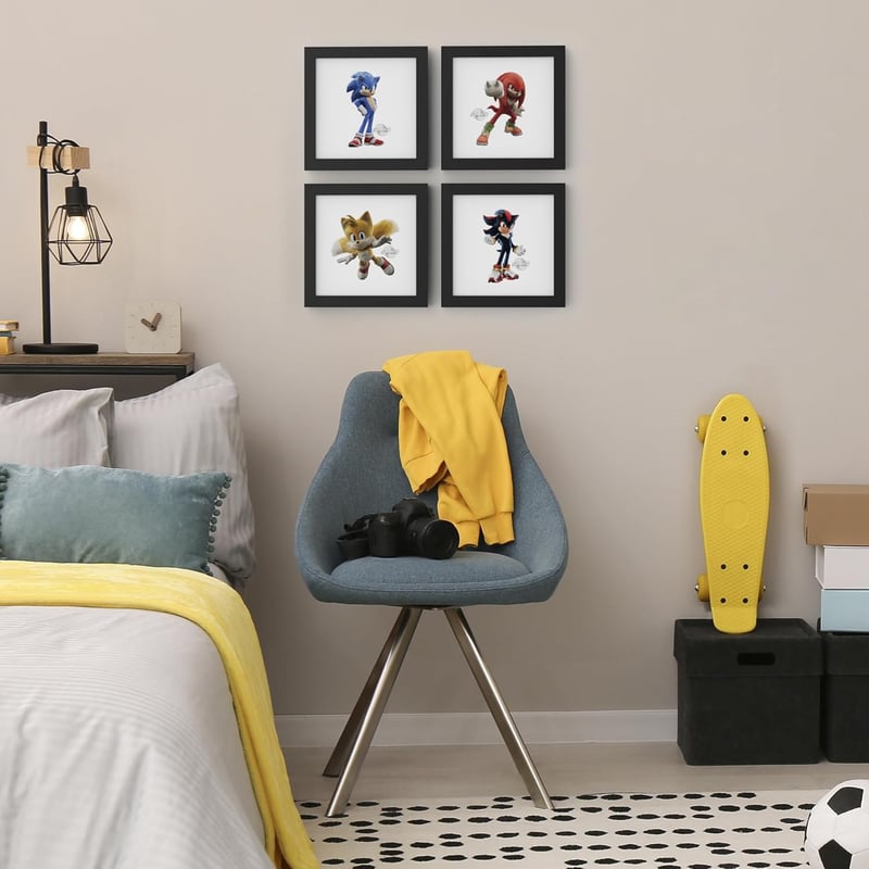 Sonic the Hedgehog Character Wall Art Bundle (4-Pack)