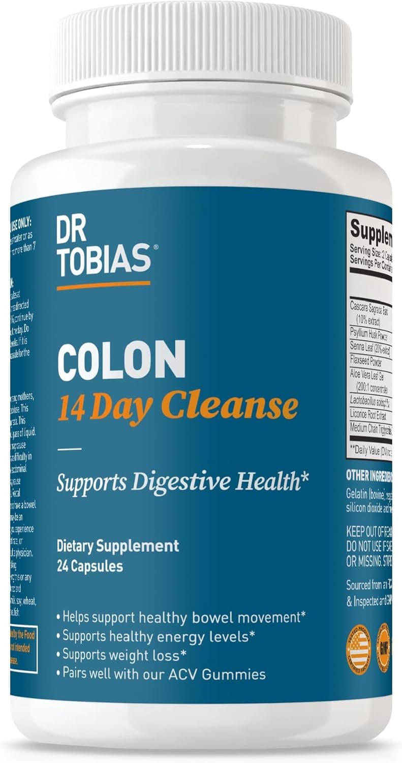 14-Day Colon Cleanse Detox with Probiotics & Natural Ingredients