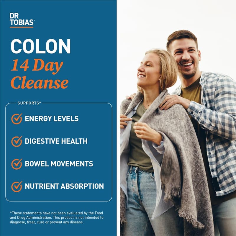 14-Day Colon Cleanse Detox with Probiotics & Natural Ingredients
