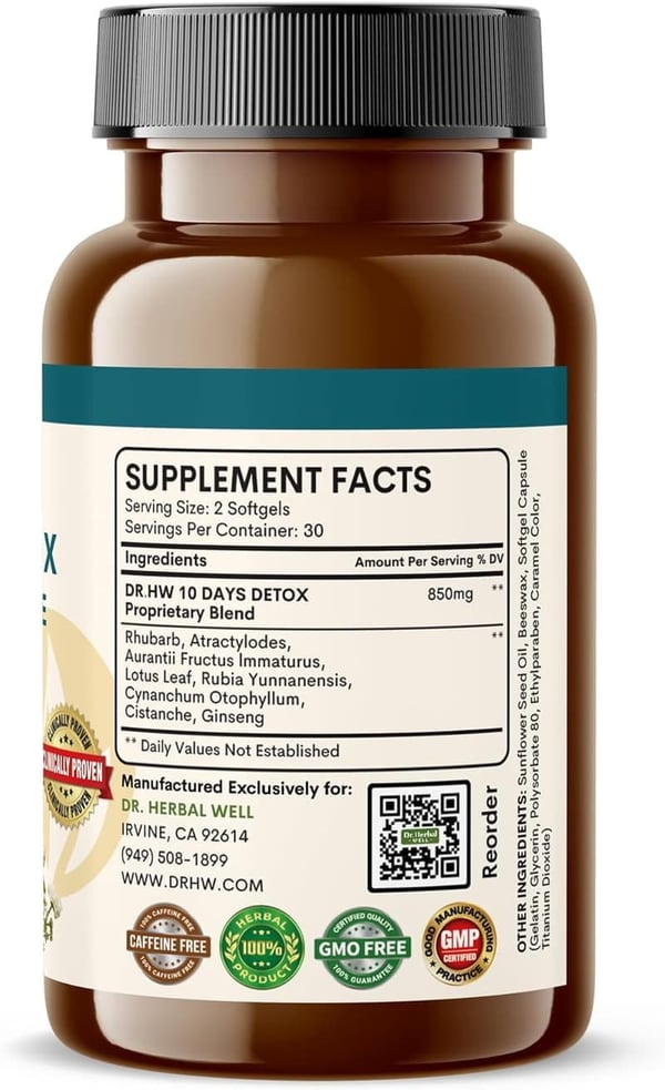 Natural Detox Cleanse Softgels – 10-Day Program