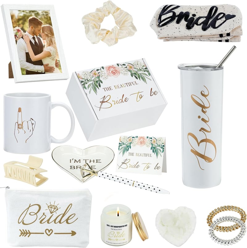 Bridal Shower Gift: Stainless Steel Tumbler & Mug Set