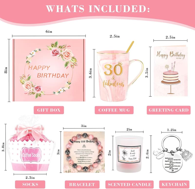 30th Birthday Gifts for Her - Unique Ideas for Women