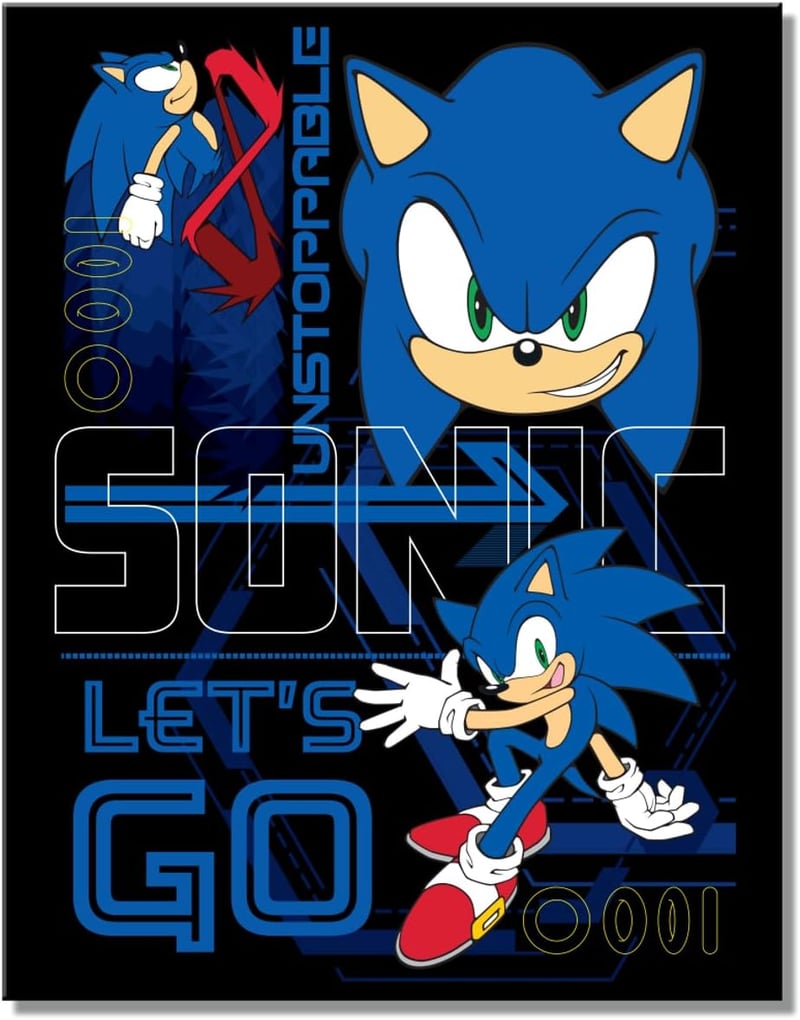 Sonic the Hedgehog Tin Sign - Boys Room Wall Décor - USA-Made