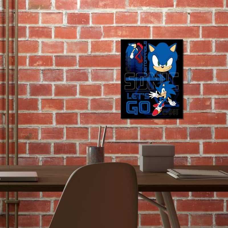 Sonic the Hedgehog Tin Sign - Boys Room Wall Décor - USA-Made