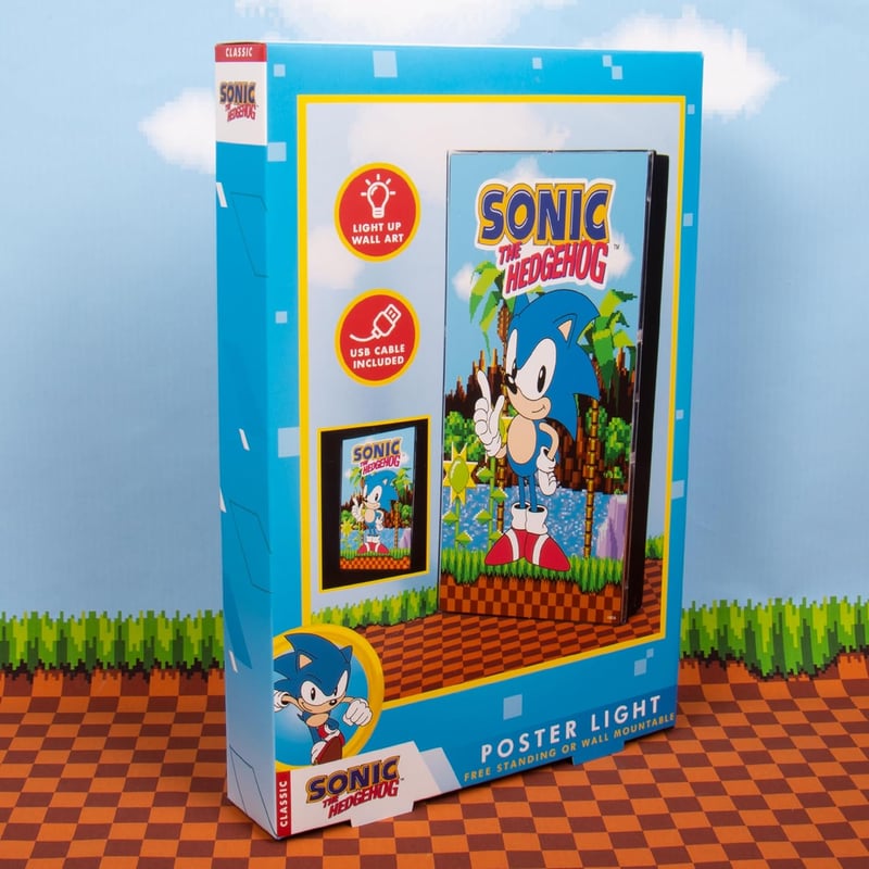 Sonic the Hedgehog A4 Poster Light - USB Powered
