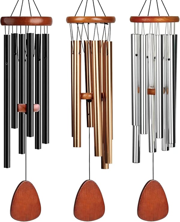 Dog Memorial Wind Chimes - Personalized Sympathy Gift (25.5