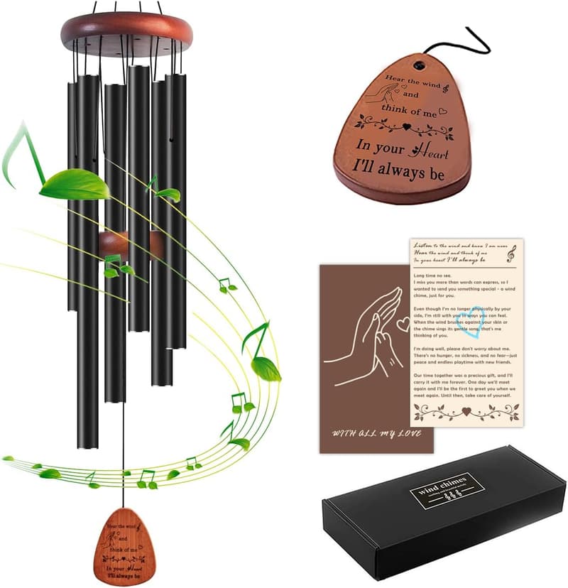 Pet Memorial Wind Chimes - 26'' Remembrance Gift for Dogs and Cats