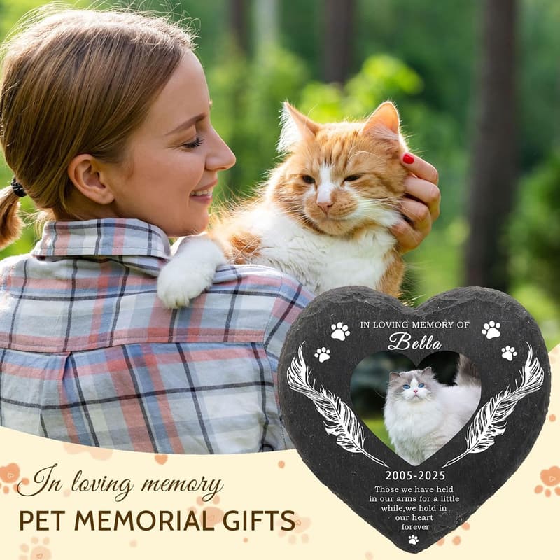 Personalized Pet Memorial Stone for Dog or Cat Remembrance